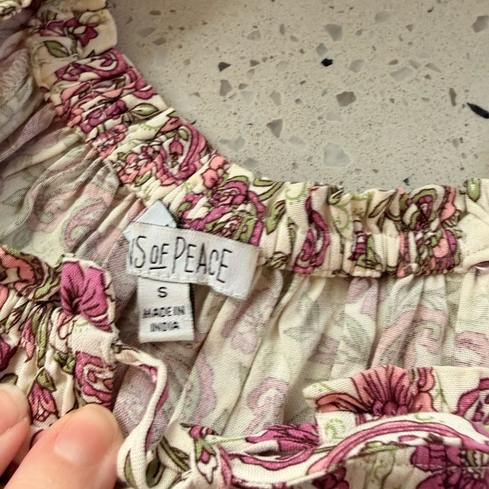 Patrons of Peace Pink and Cream Paisley Dress - Picture 7 of 7